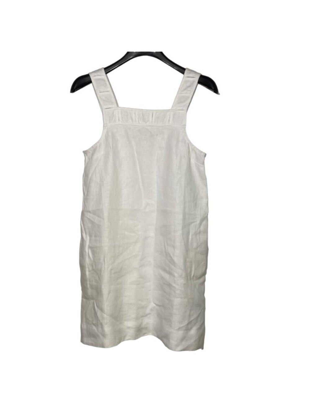 Madewell Embroidered Eyelet Square Neck Linen Tank Mini Dress White Sz 8 - Picture 4 of 11